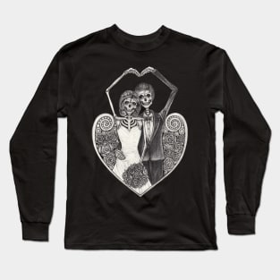 Skeletons loves couple wedding. Long Sleeve T-Shirt